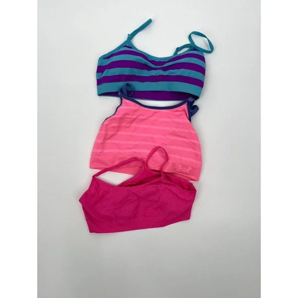 Under Armor Flirtitude Bralette Sports Bras Girls Small Lot - Picture 4 of 11